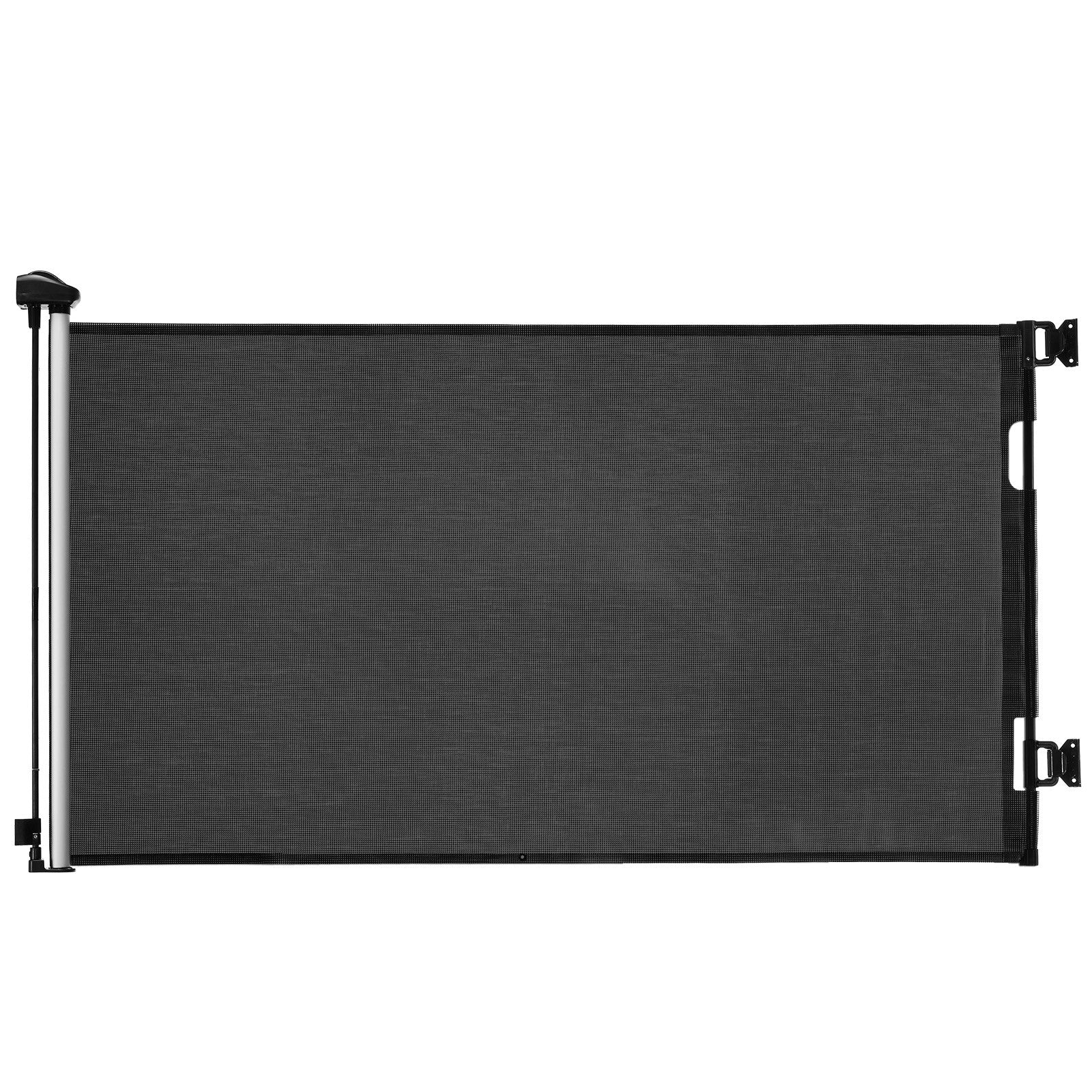 Uimoso Retractable Mesh Gate for Babies and Pets, 1430 mm W, 795 mm Tall, Black