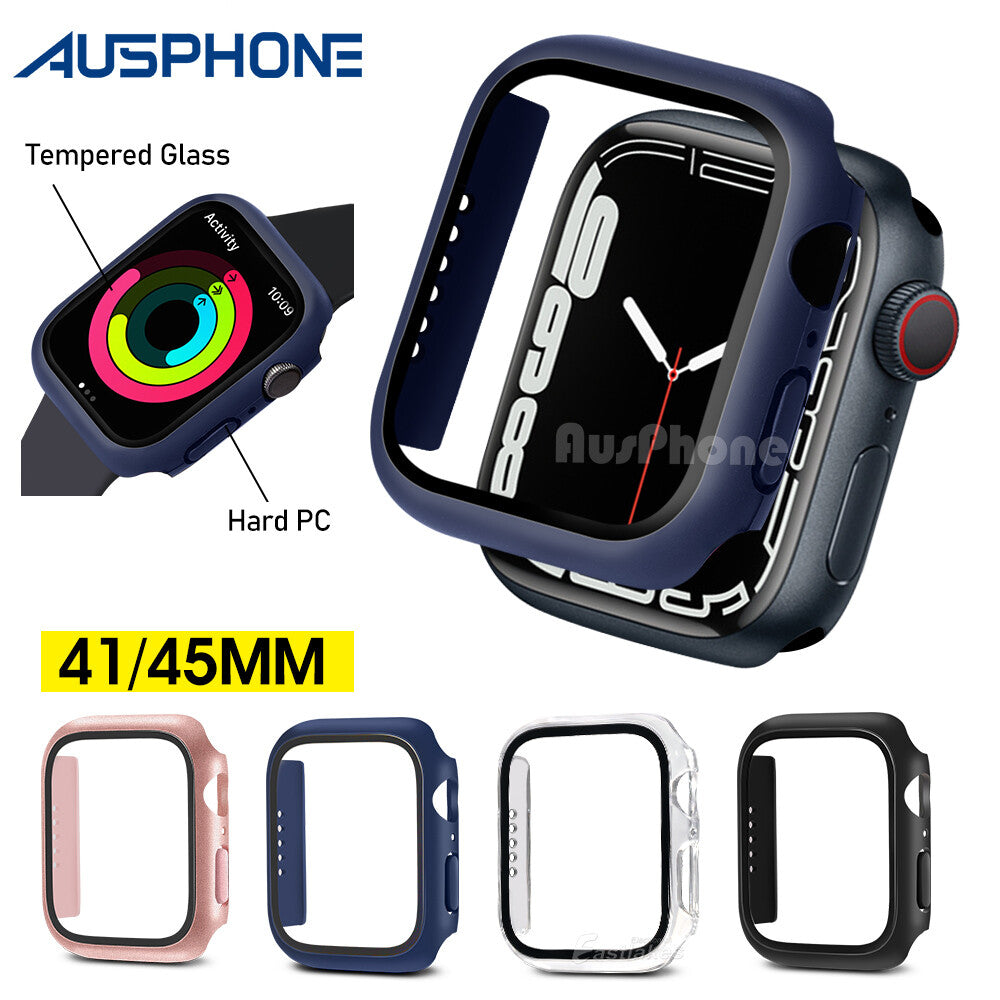 Apple Watch Case Full Glass Cover 40–49mm