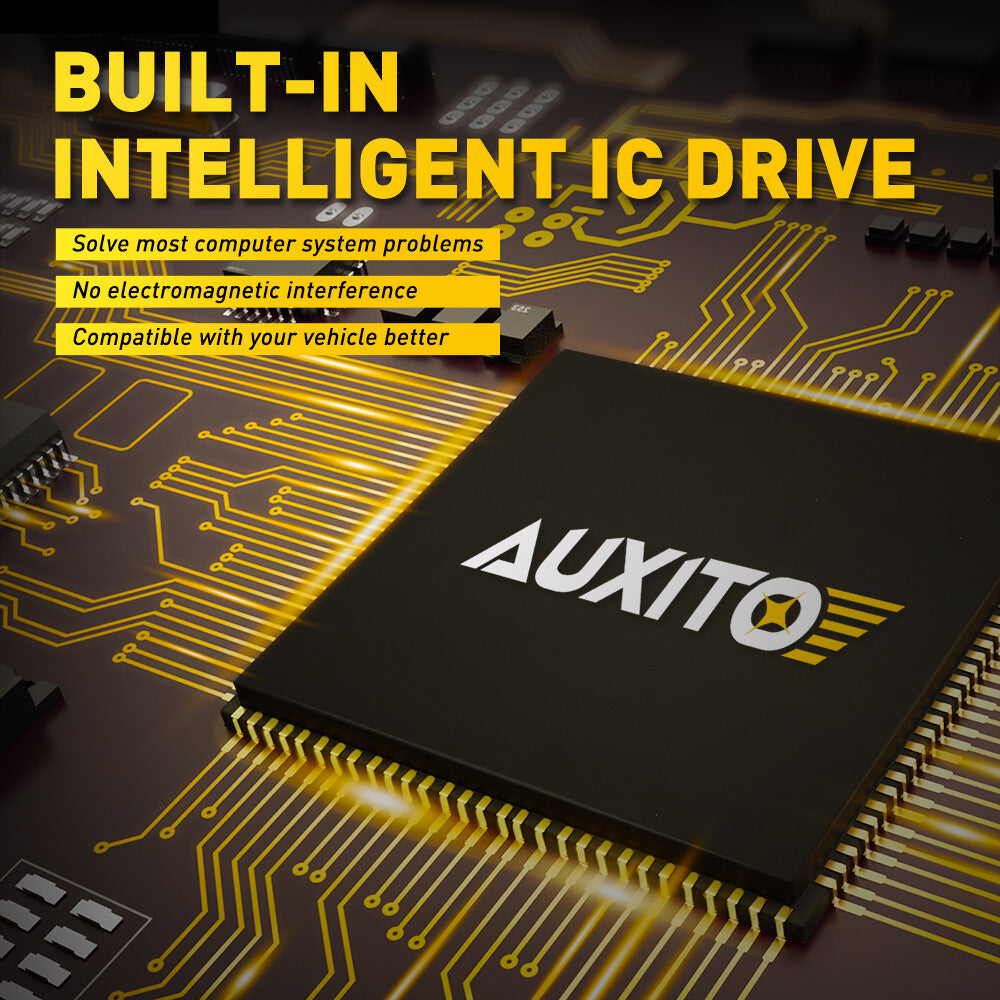 AUXITO H4 LED Headlight Bulbs 6500K White Performance Dual Beam