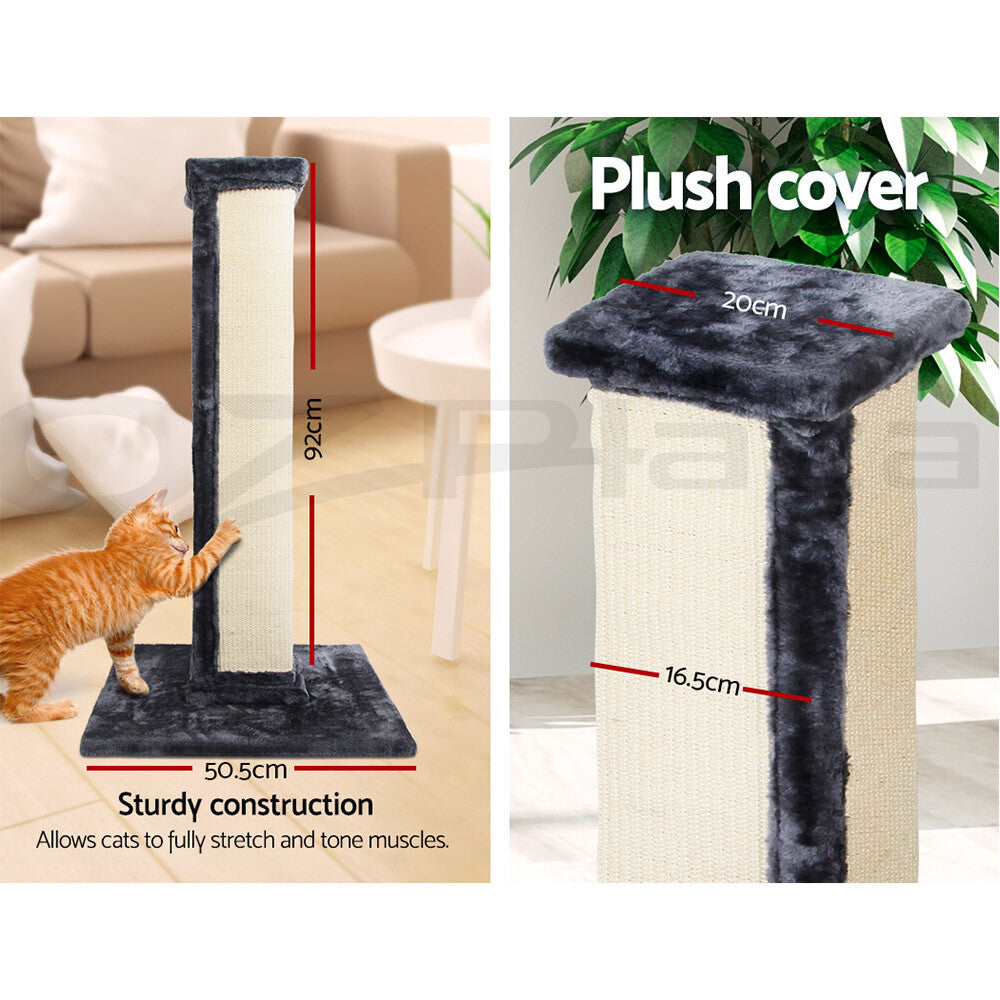 Cat Tree Scratching Post Tower 92cm Wooden Condo Bed