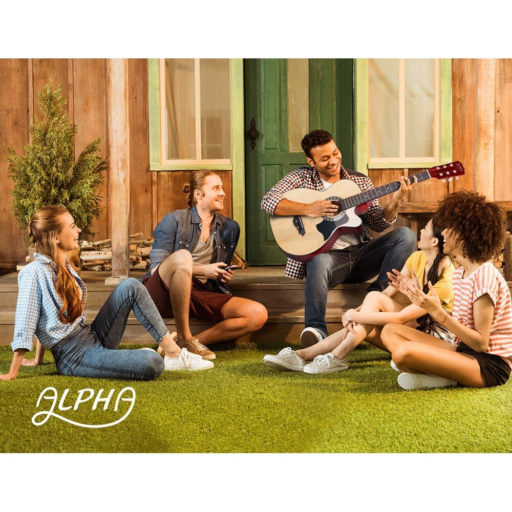 38" Full-Size Acoustic Guitar Wooden Folk Classical Cutaway