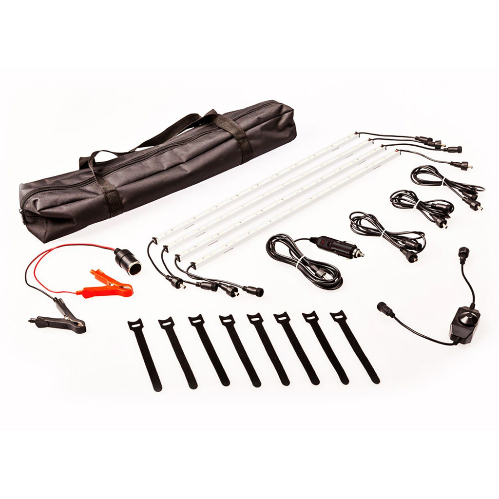 Adventure Kings 4 Bars LED Camp Light Kit Magnetic 500mm White Light Illuminator