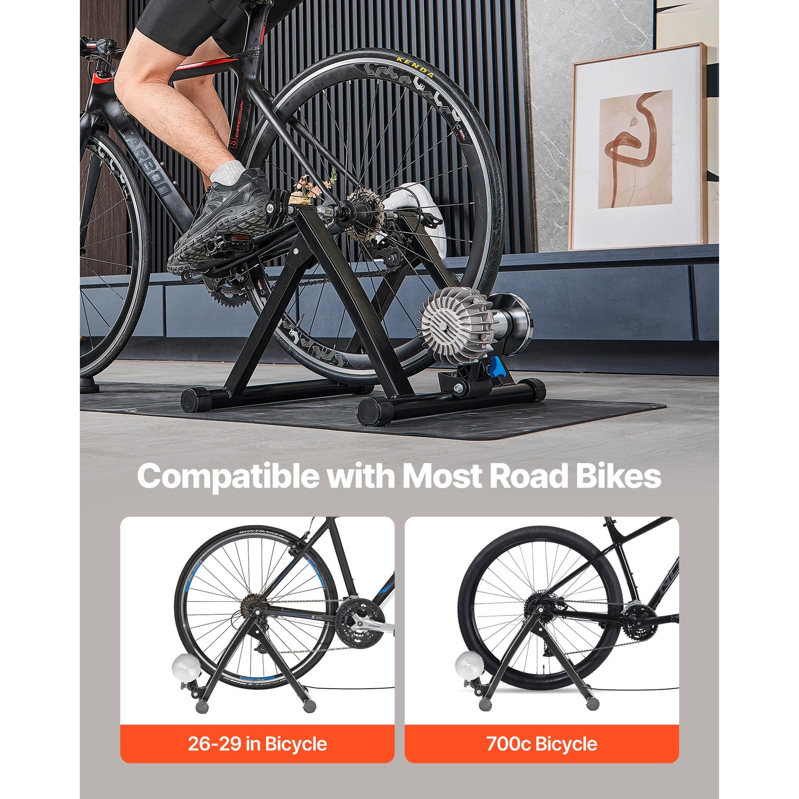 Uimoso Fluid Bike Trainer Stand for Indoor Cycling, Fits 26-29 Inch & 700C Bikes