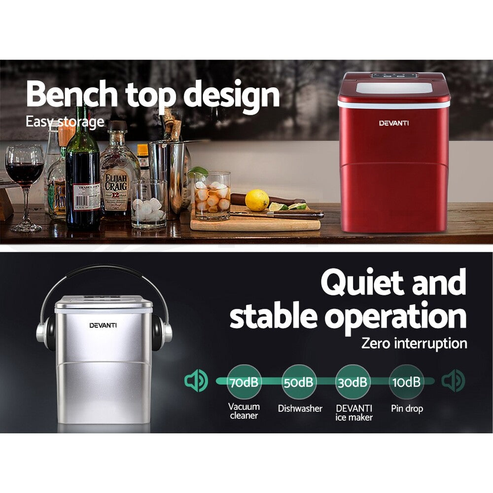 Portable Ice Maker Ice Cube Machine Countertop Party