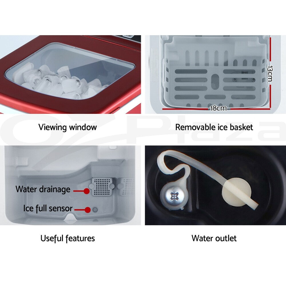 Portable Ice Maker Ice Cube Machine Countertop Party
