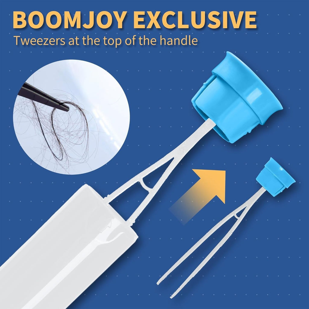 Silicone Toilet Brush Set – TPR Bristles with Built-in Tweezer