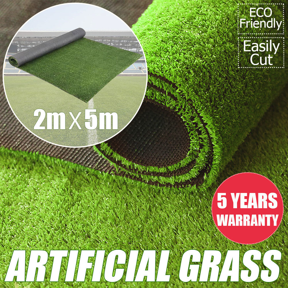 2x5M Artificial Grass – Synthetic Turf Lawn Mat Green Flooring