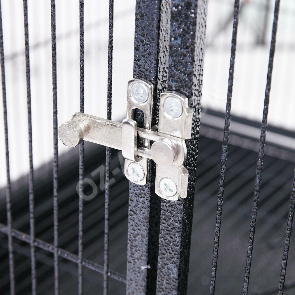 155cm Large Pet Bird Cage – Parrot Aviary with Perch & Castor Wheels
