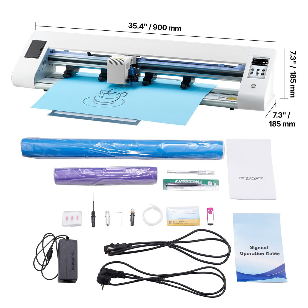 Uimoso Vinyl Cutting Machine with Auto Edge Detection and Dual Blade Options