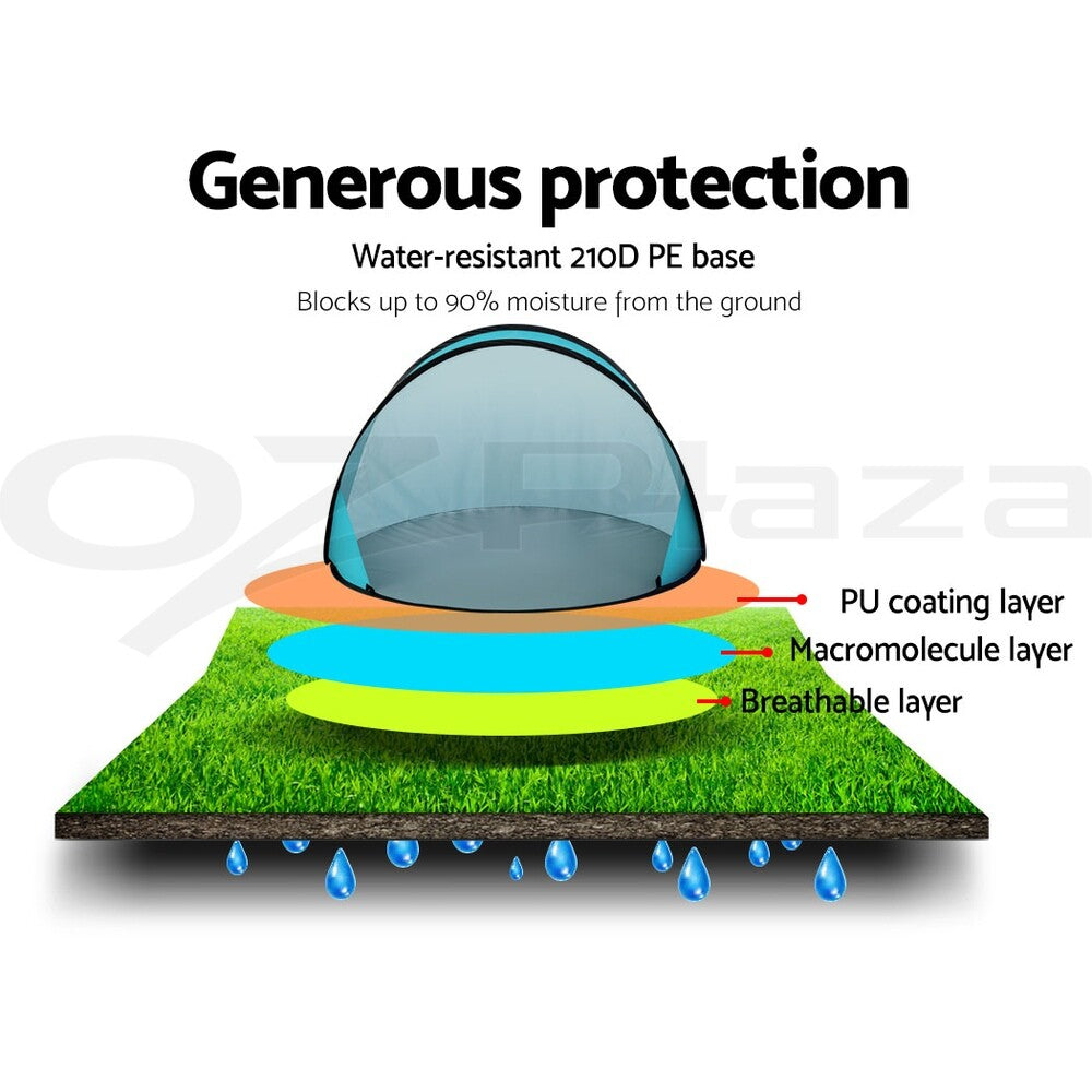Weisshorn Pop Up Beach Tent Camping Portable Sun Shade Shelter Fishing