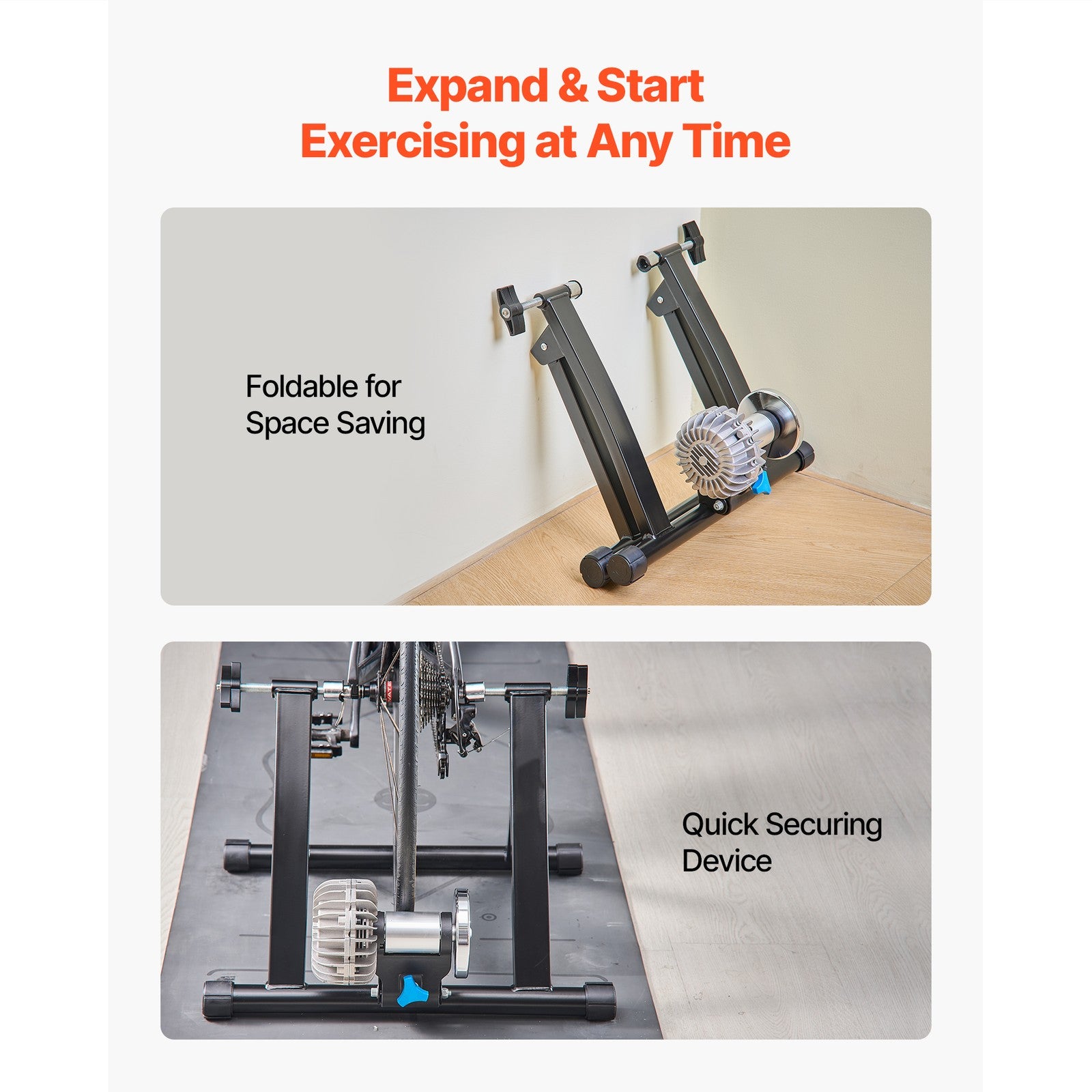 Uimoso Fluid Bike Trainer Stand for Indoor Cycling, Fits 26-29 Inch & 700C Bikes