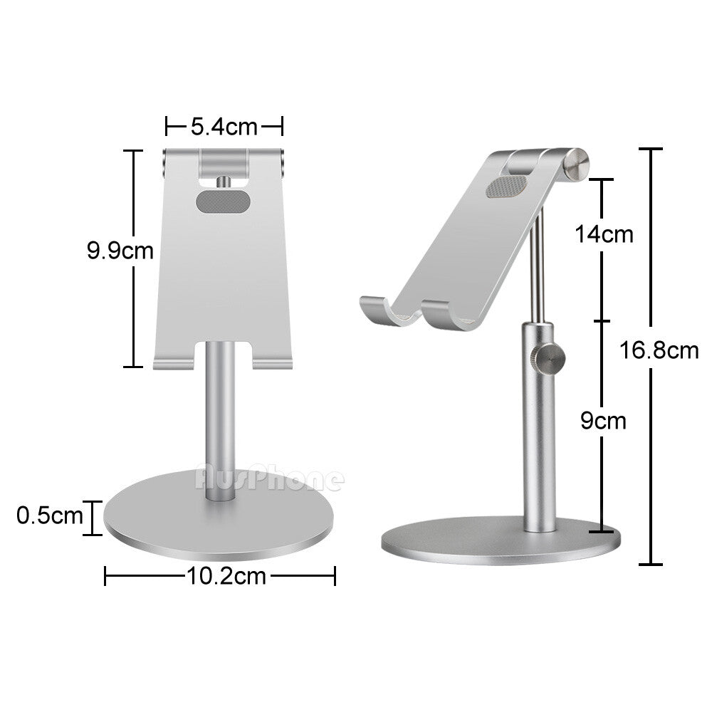 Universal Aluminum Desktop Desk Stand For iPad Tablet iPhone Samsung LG