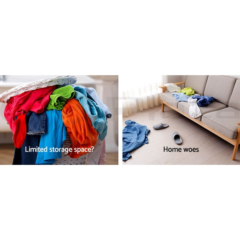 Clothes Rack 6FT Metal Garment Hanger Stand with Wheels