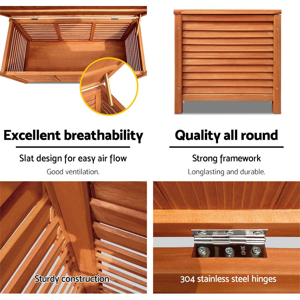 Gardeon Outdoor Storage Box Container Lockable Indoor Toy Tools Shed Garden