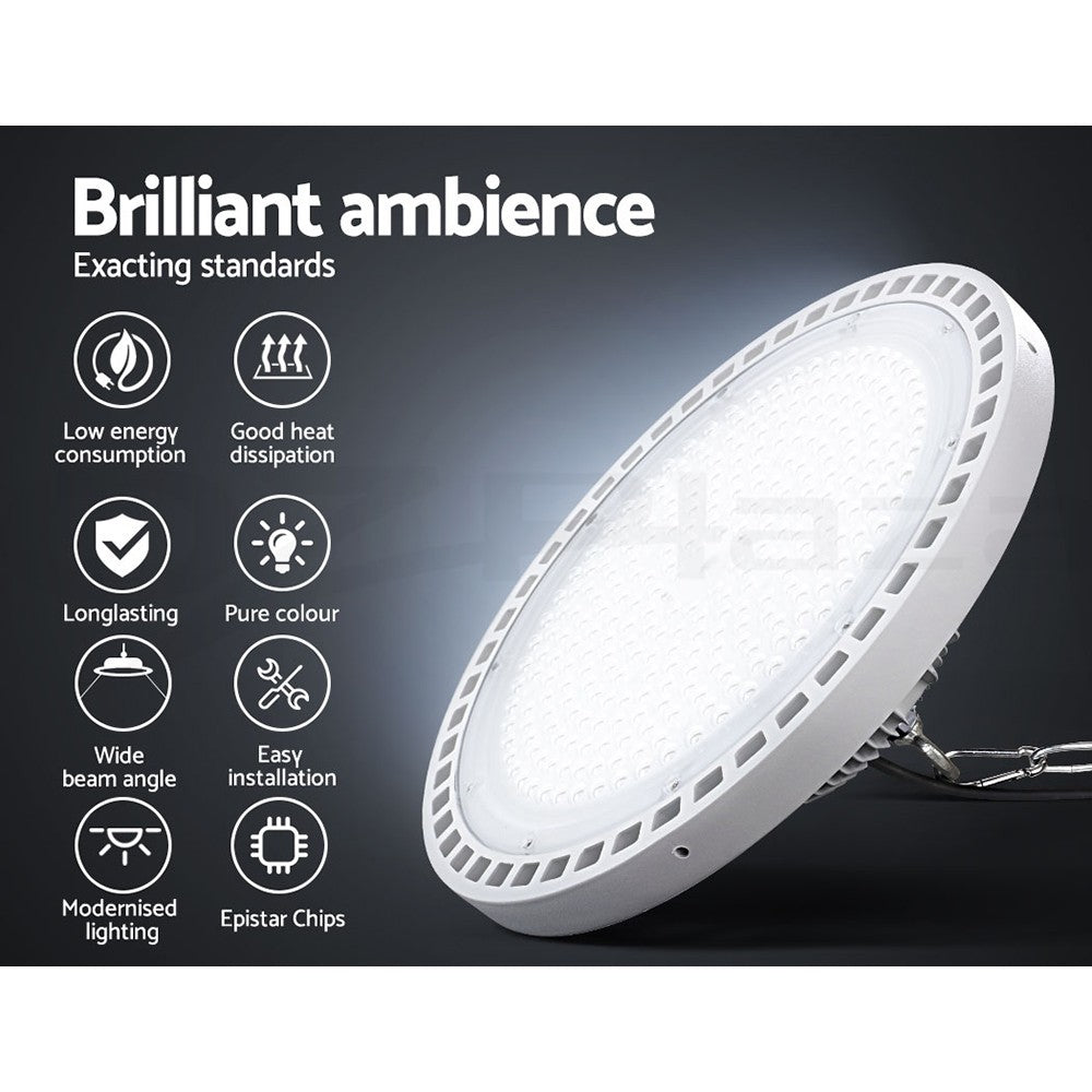 High Bay 200W LED Light Industrial Workshop Warehouse Gym