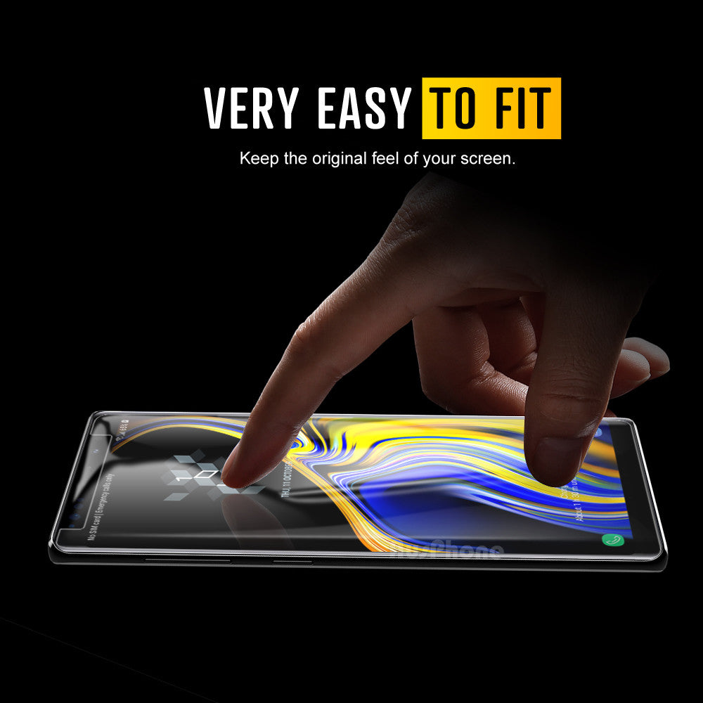 NUGLAS Full Coverage Tempered Glass Screen Protector for Samsung