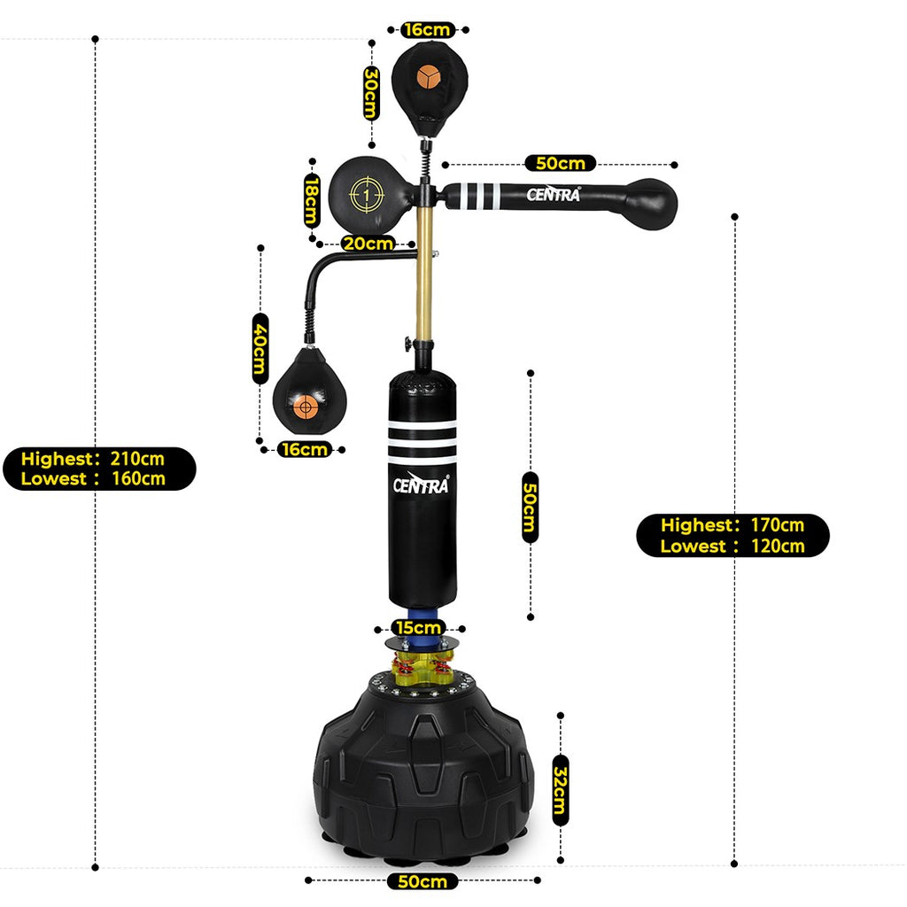 Centra Boxing Speed Ball – Free-Standing Punching Bag for Reaction Training