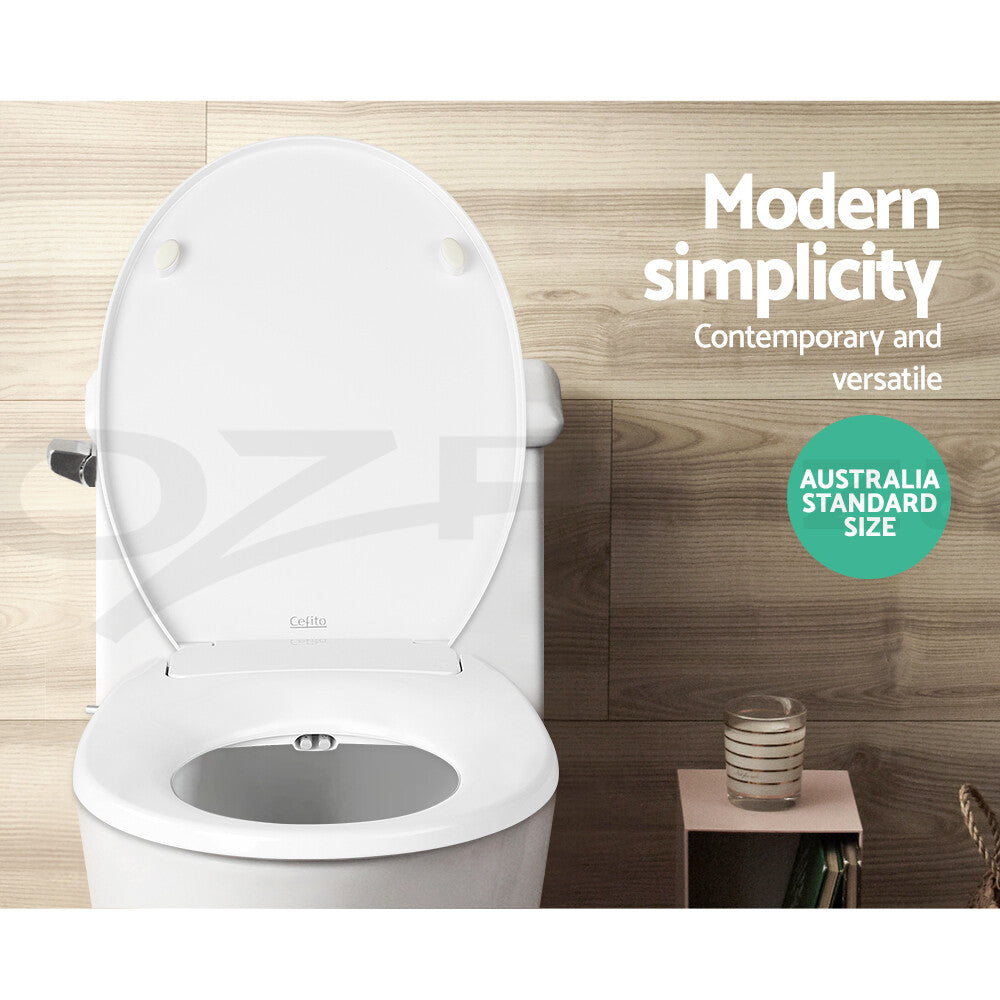 Non-Electric Bidet Toilet Seat Auto Water Spray Knob Control