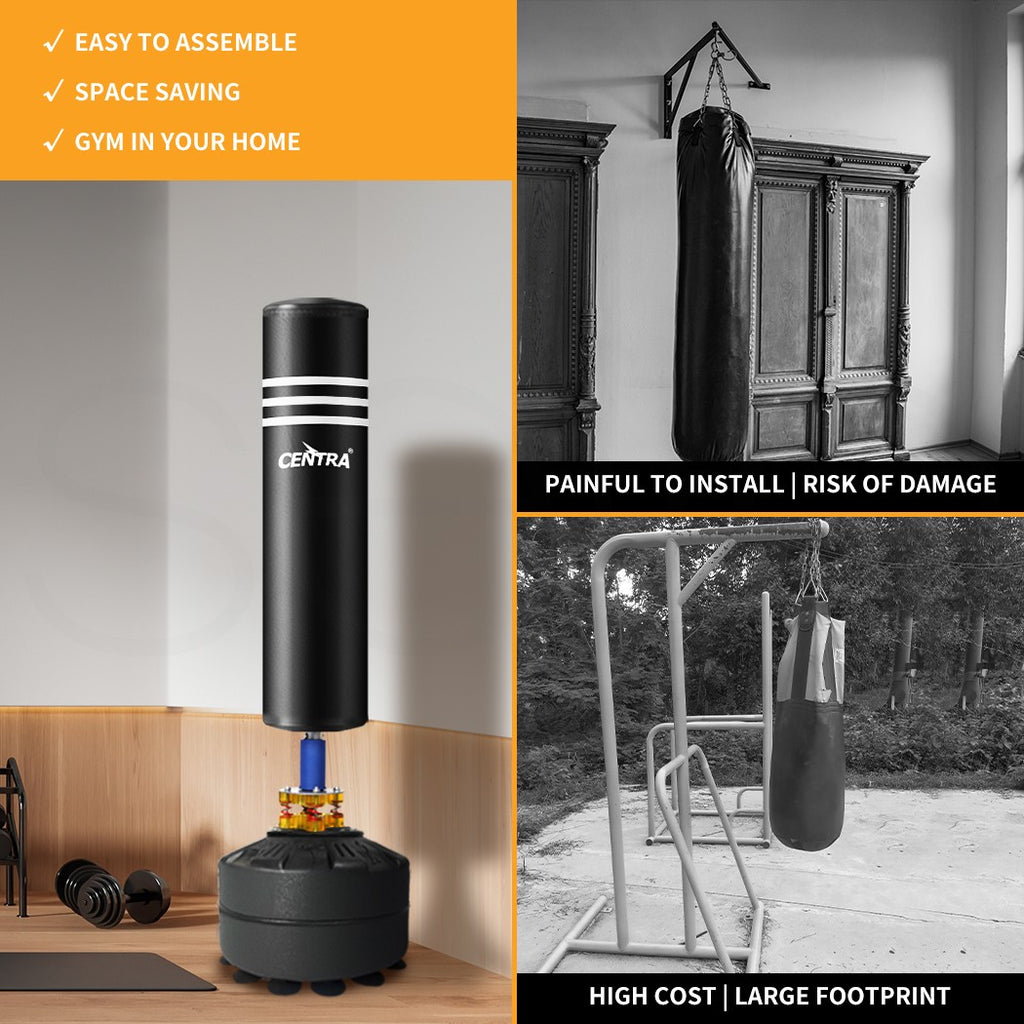 Centra Freestanding Boxing Bag – Speed & Kick Heavy Leather Gym Trainer