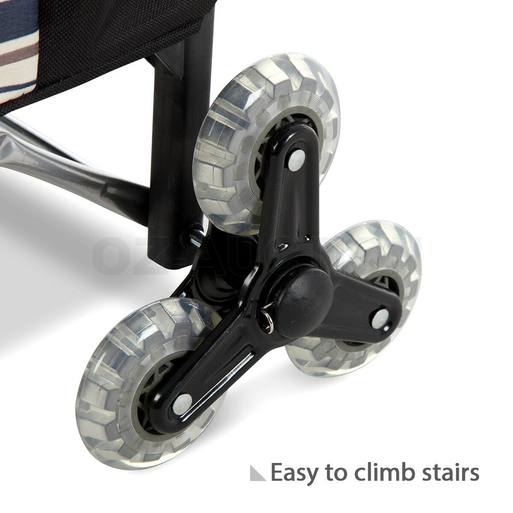 Waterproof Foldable Grocery Cart – Nylon Basket with Wheels