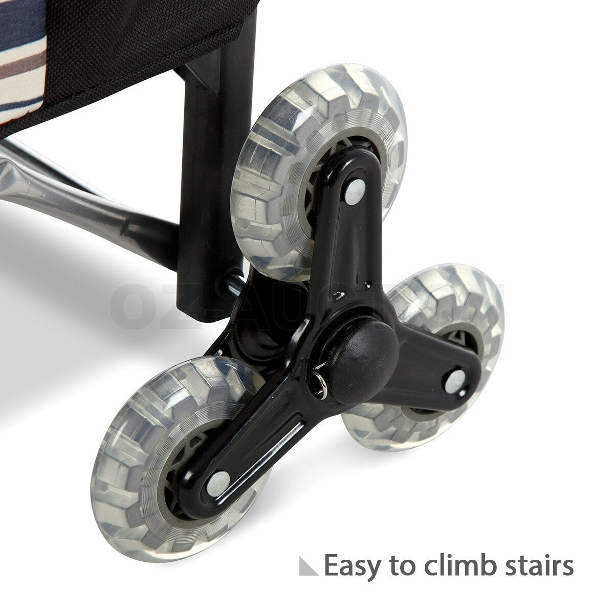 Waterproof Foldable Grocery Cart – Nylon Basket with Wheels