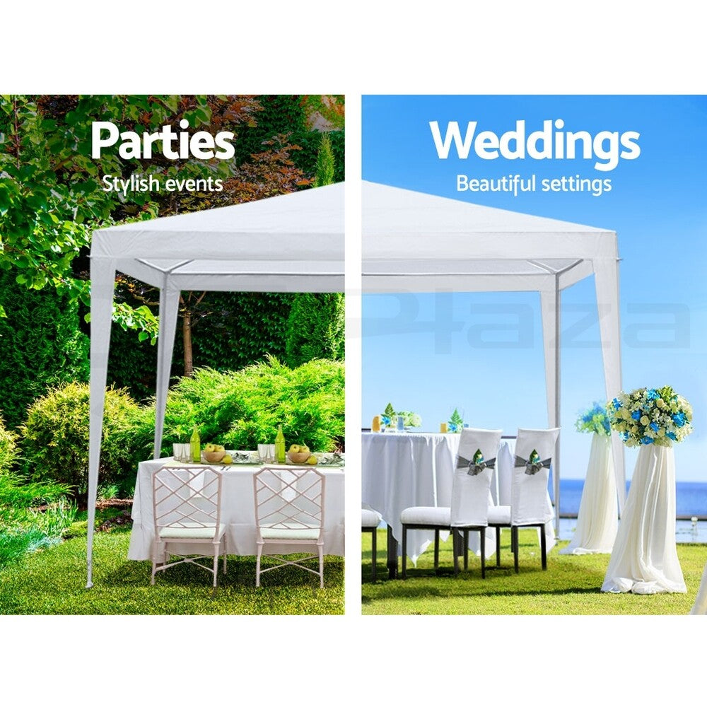 3x3 Gazebo Wedding Party Marquee Tent Outdoor Camping White