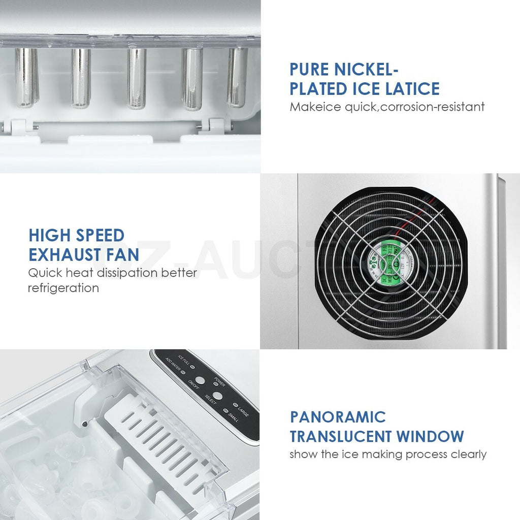 MAXKON 12KG Portable Ice Maker Machine Commercial Countertop