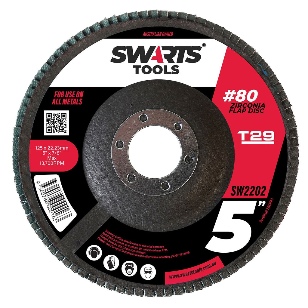 5" 125mm Zirconia Flap Disc – Grinder Sanding Disk for Metal