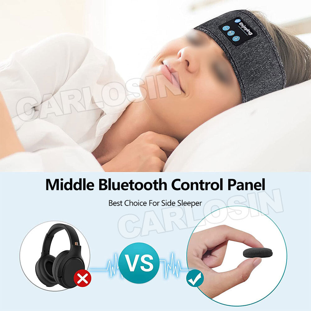 Wireless Bluetooth 5.0 Stereo Headphones Eye Mask Sleep Music Headband