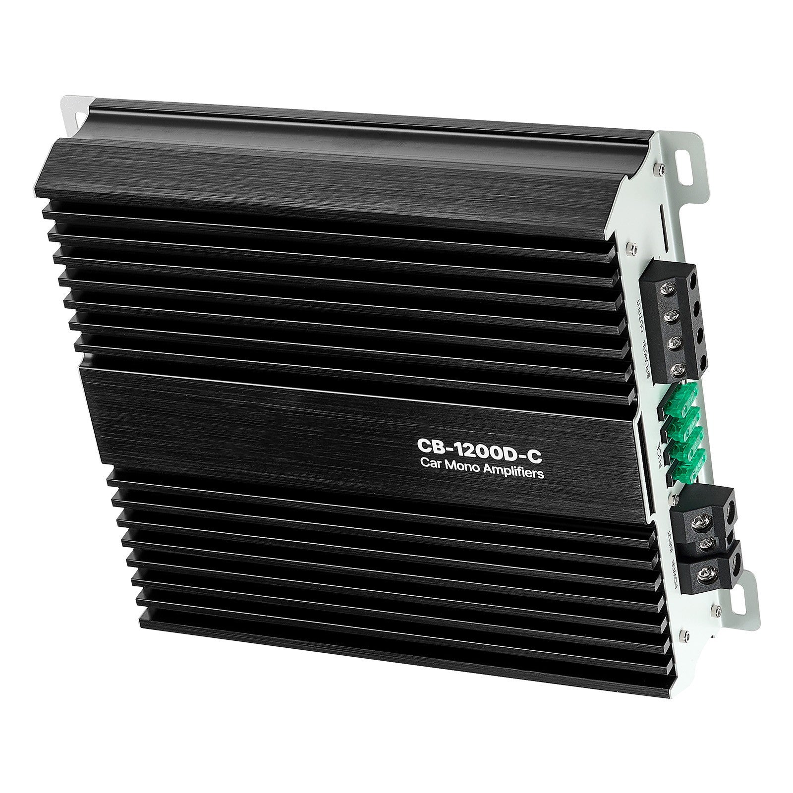 Uimoso Monoblock Class D Car Amplifier for Subwoofers, 1200W RMS, 1/2/4 Ohm