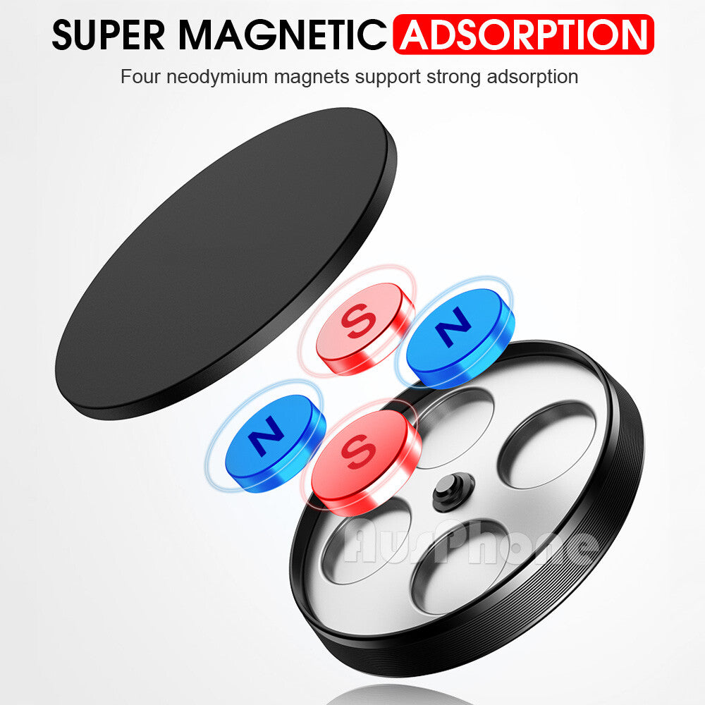 2x Dashboard Magnetic Car Phone Holder Secure Mount