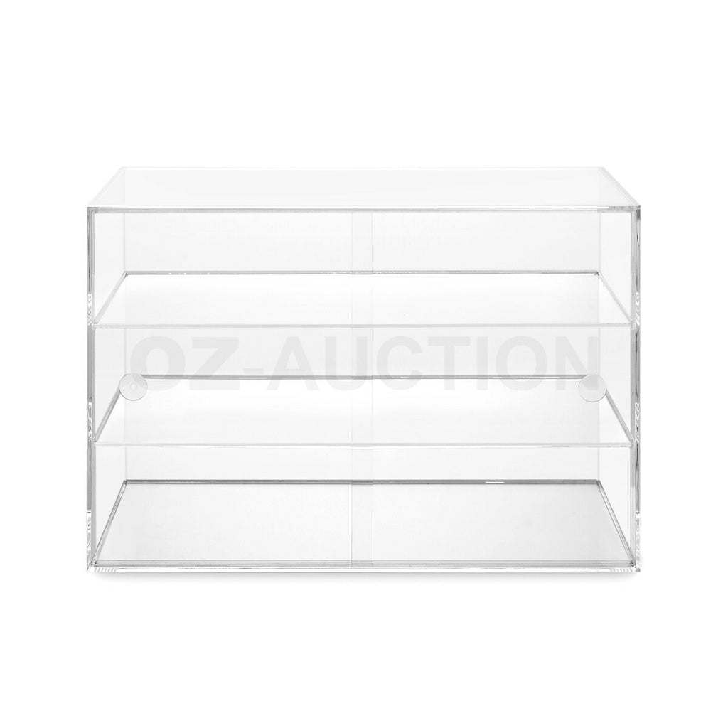 3-Tier Large Acrylic Bakery Cake Display Cabinet Donuts Cupcakes Pastries