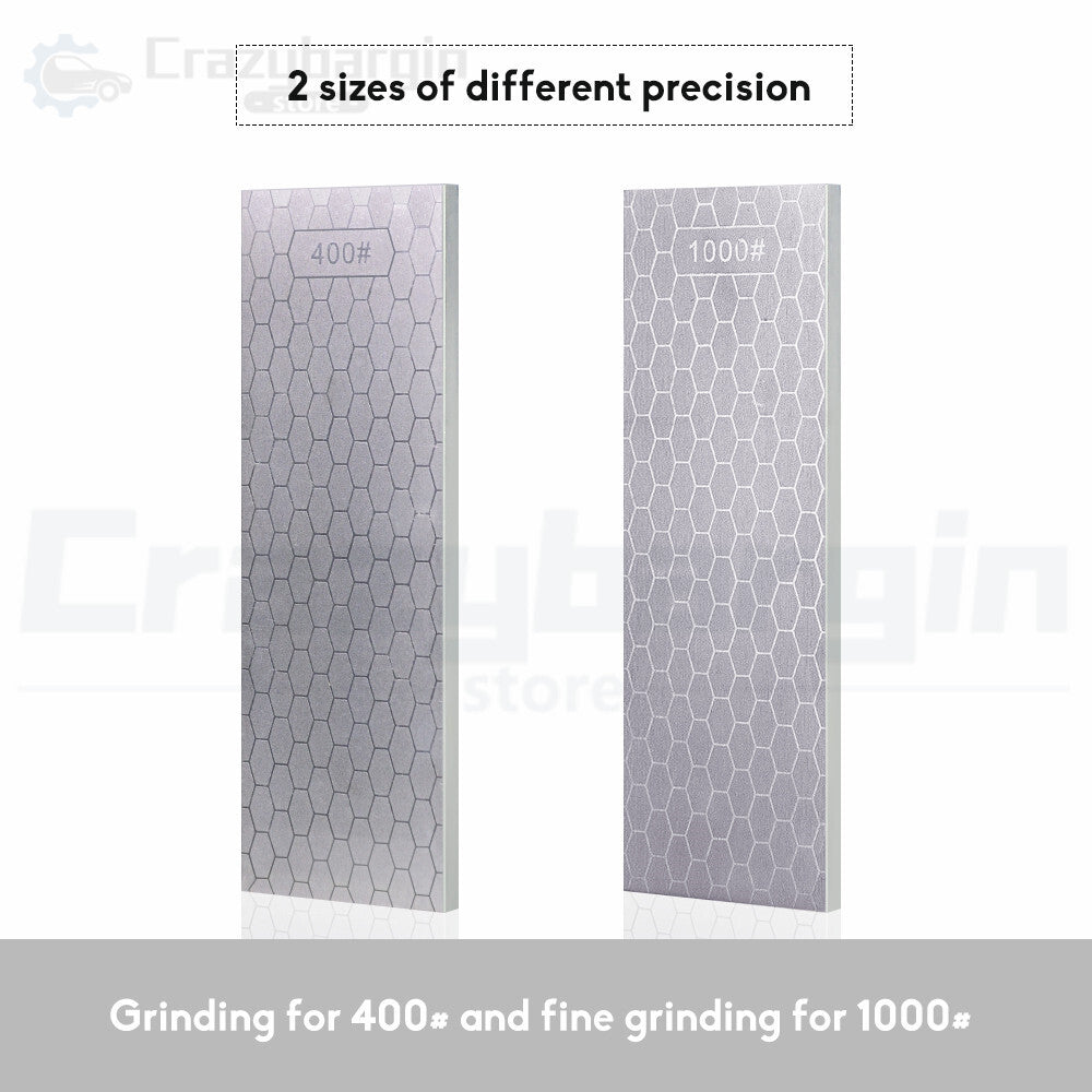Double-Sided Diamond Sharpening Stone – Kitchen Knife Whetstone