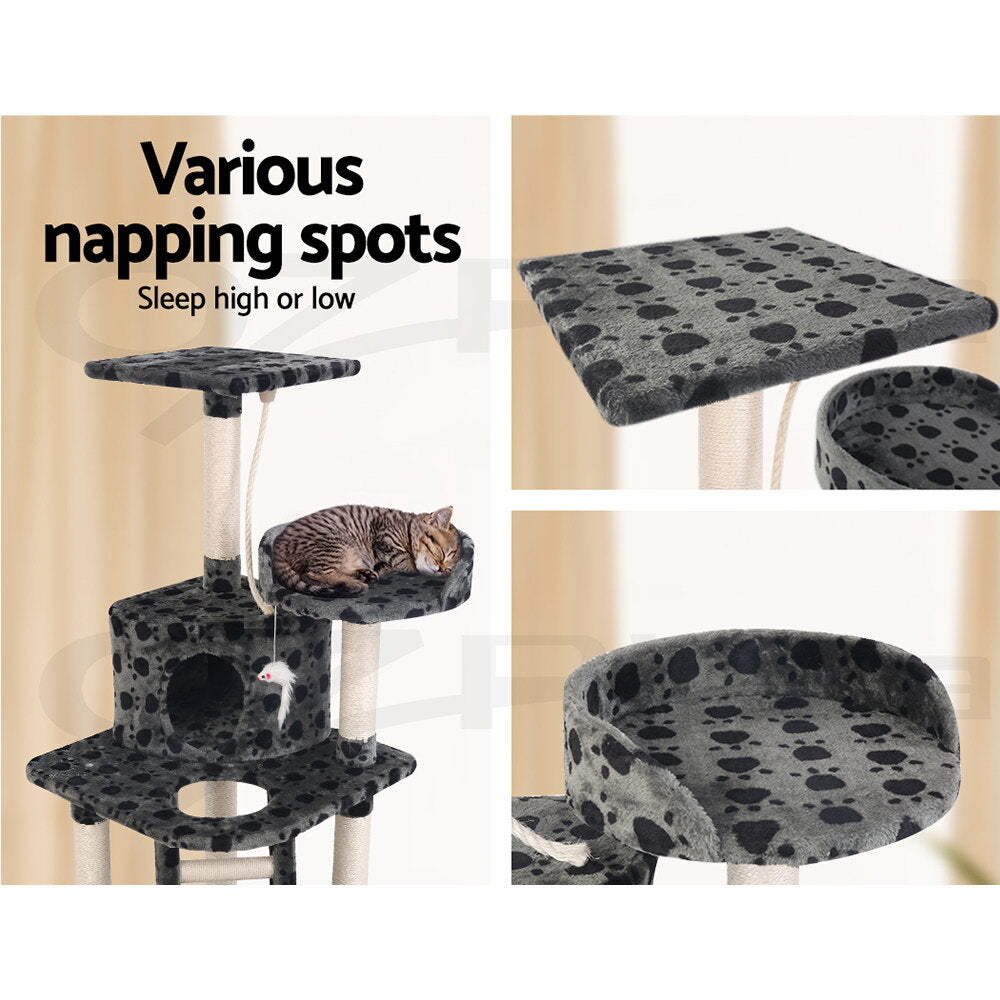 120cm Cat Tree Tower Scratching Post Bed Condo Toys