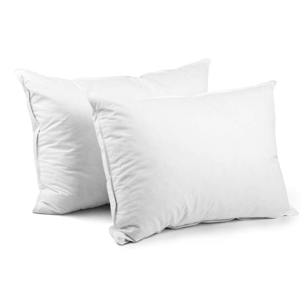 Giselle Duck Down Pillows – Twin Pack with Cotton Cover