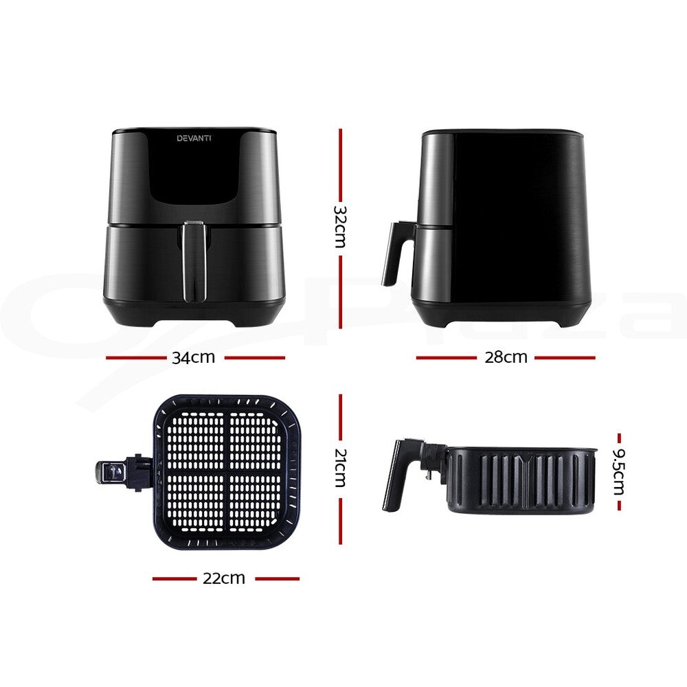 7L Air Fryer LCD Digital Oil Free Healthy Cooker