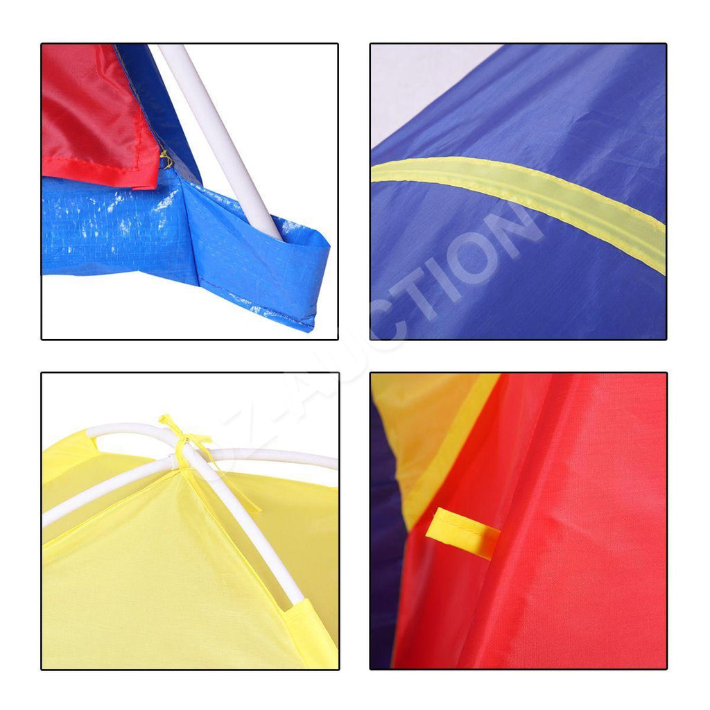 Large Kids Play Tent Toddler Teepee Tunnel Pop-Up Playhouse