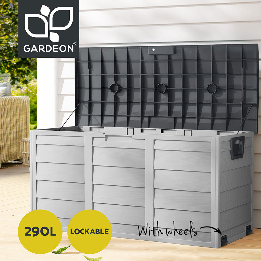 Outdoor Storage Box 290L Lockable Garden Deck Container