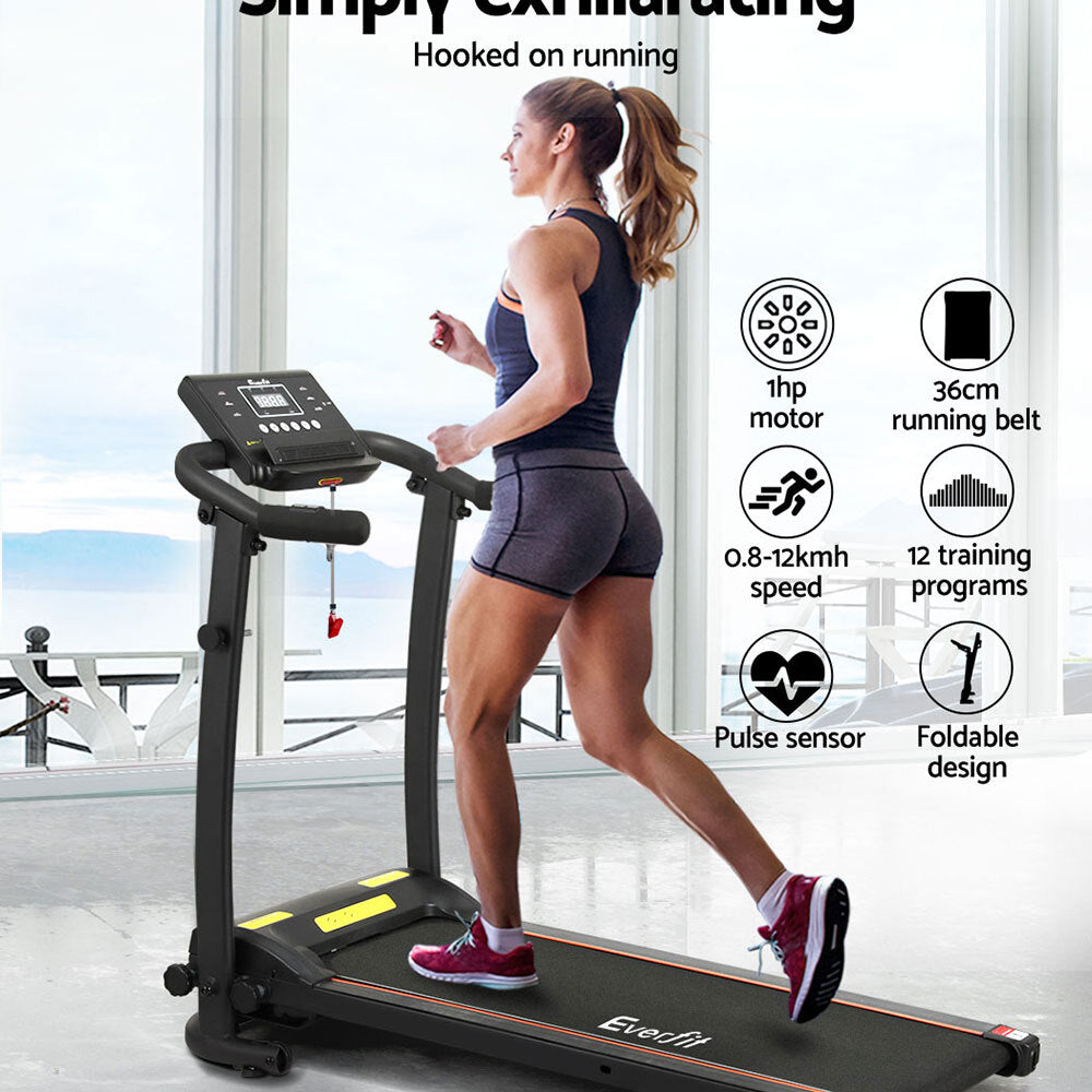 Electric Treadmill Home Gym Fitness Foldable 370mm