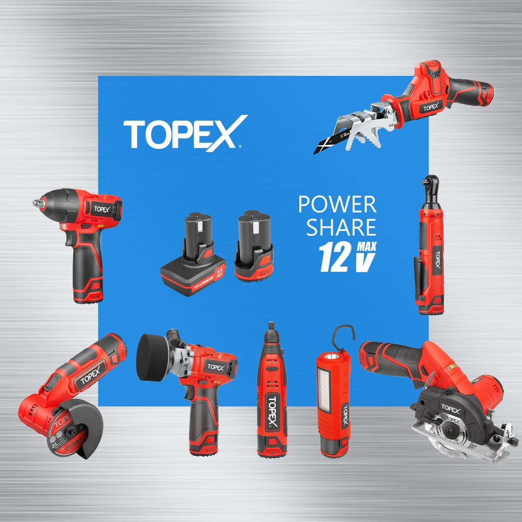 12V Cordless Power Tool Twin Kit – Impact & Ratchet Wrench with Bag