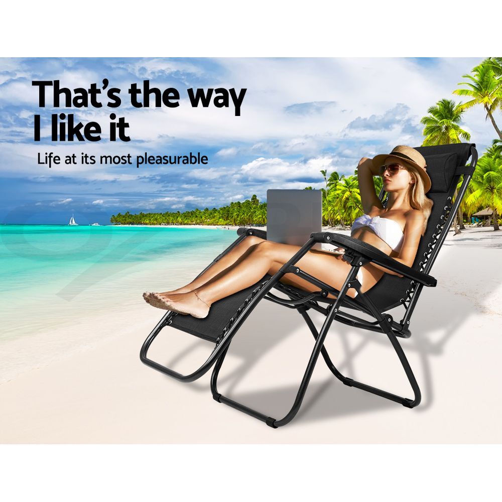 Zero Gravity Sun Lounge Chair Outdoor Folding Recliner