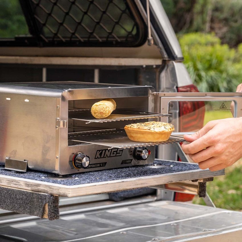 Kings 12V Travel Oven + 12V Travel Sandwich Press |Toasties |Grill