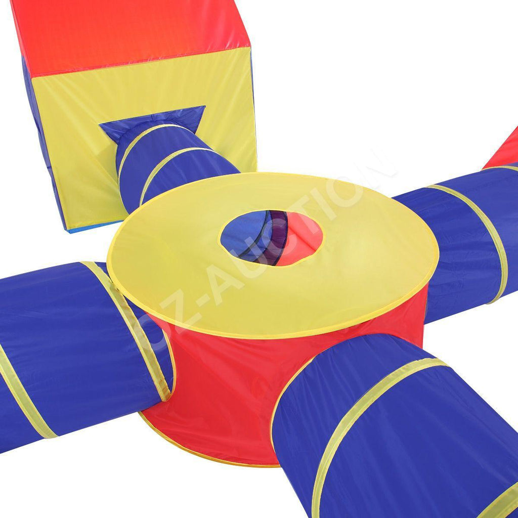 Large Kids Play Tent Toddler Teepee Tunnel Pop-Up Playhouse