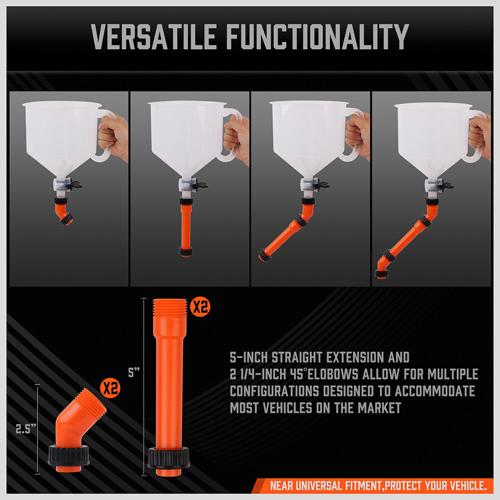 HORUSDY No-Spill Coolant Funnel Kit – Car Radiator Refill Tool