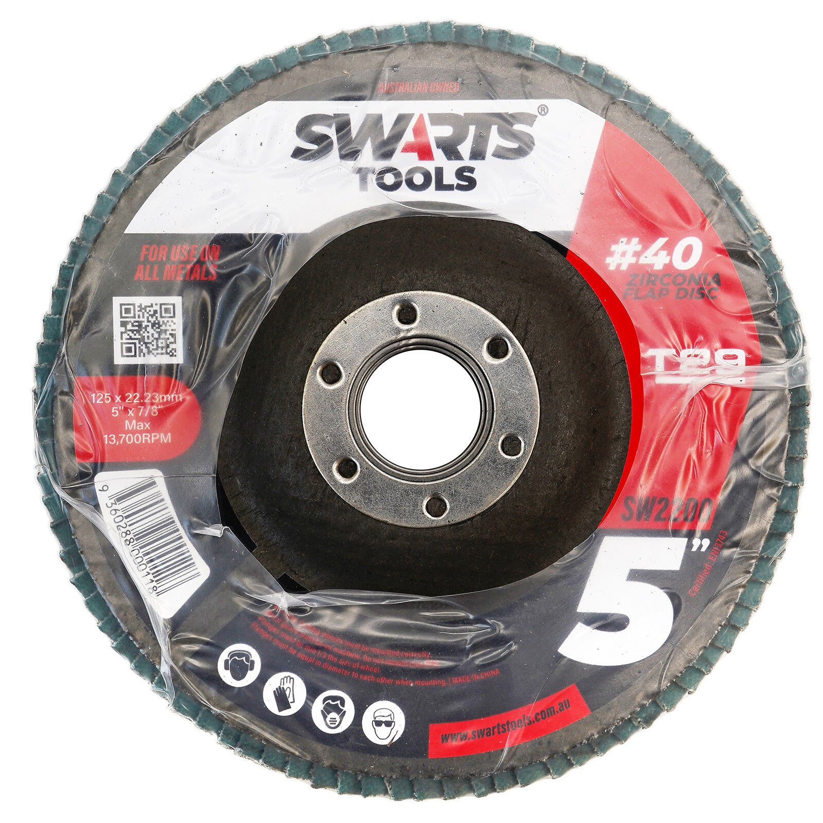 5" 125mm Zirconia Flap Disc – Grinder Sanding Disk for Metal