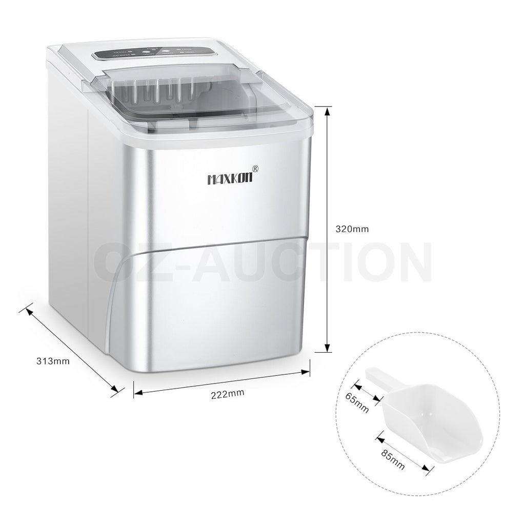 MAXKON 12KG Portable Ice Maker Machine Commercial Countertop