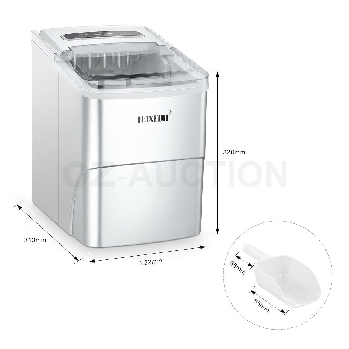 MAXKON 12KG Portable Ice Maker Machine Commercial Countertop