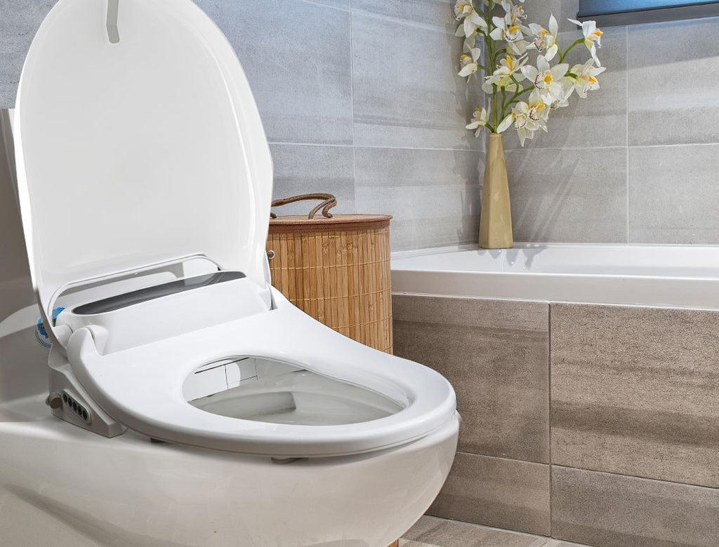 Electric Bidet Toilet Seat – LED Night Light, Remote & Antibacterial