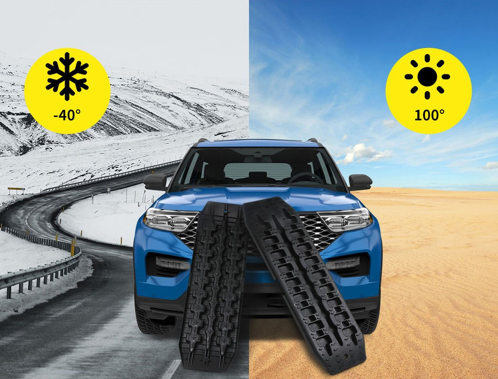 Manan 2x 4WD Recovery Tracks – Car Sand/Snow/Grass Traction Kit 10T