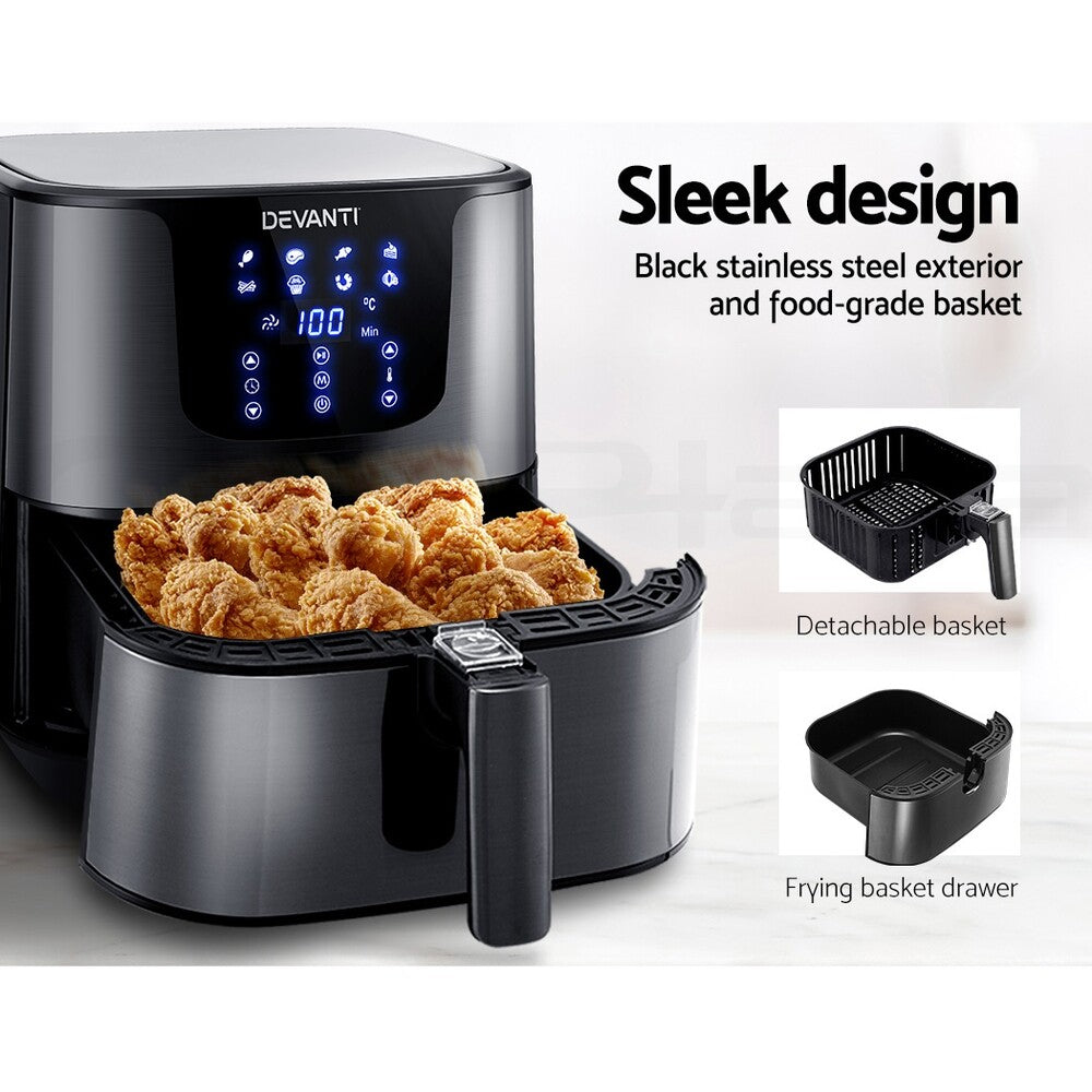 7L Air Fryer LCD Digital Oil Free Healthy Cooker